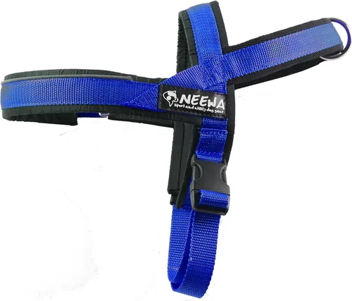 Vista 8 de Neewa Arnés deportivo (XS, azul), arnés acolchado para perro, con mango de control, fácil de poner y quitar