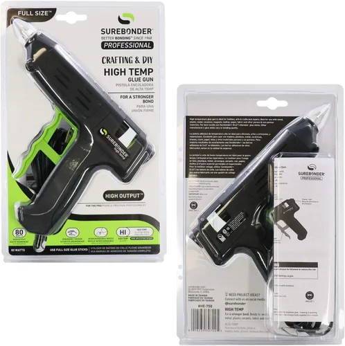 Vista 4 de Serie profesional HE-750W pistola de pegamento caliente de alta temperatura de tamaño completo de 80 vatios