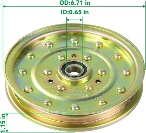 Vista 3 de 1-633109 Polea tensora reemplaza 132-9424 Exmark 126-7685 116-4667 Husqvarna 539102610 para Exmark Lazer Z 60 pulgadas, Toro Z400 Z500 Z580 Z553 Z