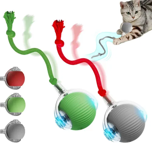 Vista 13 de Yilia Juguetes interactivos para gatos de interior, juguetes para gatitos actualizados 2026 para aliviar el aburrimiento de los gatos