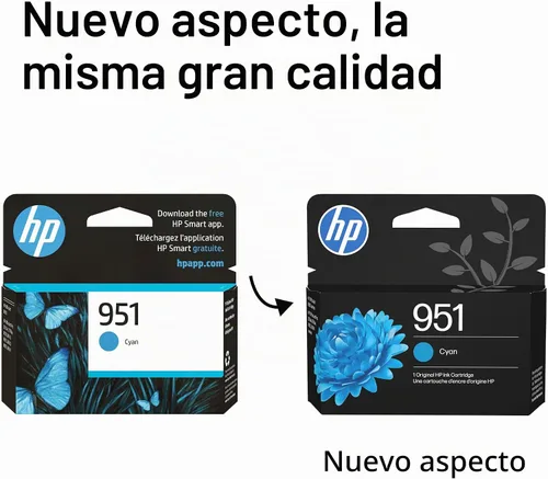 Vista 3 de HP 951 CN050AN cartucho original de tinta color cyan