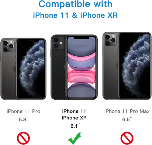 Vista 3 de JETech Protector de pantalla One Touch Install para iPhone 11/XR de 6.1 pulgadas, película de vidrio templado de cobertura completa, kit