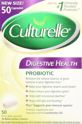 Vista 9 de Culturelle Cápsulas probióticas diarias para hombres y mujeres, cepa probiótica más estudiada clínicamente, salud digestiva e intestinal, apoya