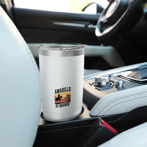 Vista 6 de Amarillo By Mornin Folk Style Western Country Music Stainless Steel Insulated Tumbler