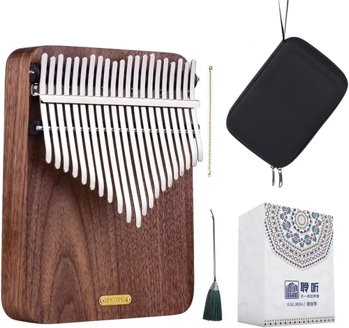 Vista 7 de LingTing Kalimba - Piano de pulgar de 17 teclas Mbira, regalo para adultos principiantes profesionales (LT-K17A, susurrador de viento)