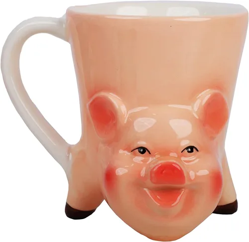 Vista 8 de Servette Home Taza de café de cerámica 10oz Tazas de animales - Elefante