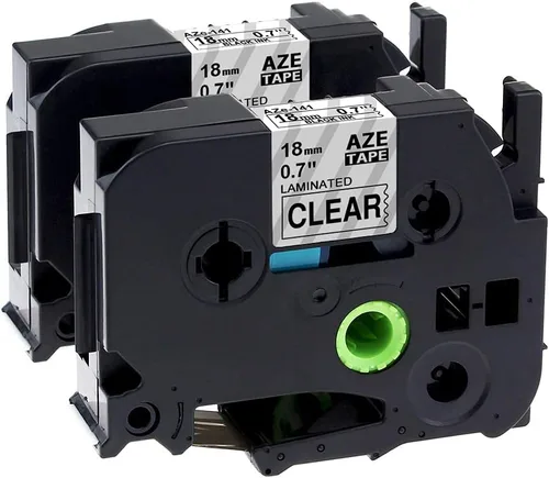 Vista 22 de TZe-251 - Recambio de cinta para etiquetadora de 0.945 in 0.94 compatible Negro sobre blanco