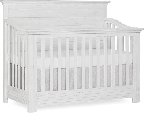 Vista 9 de Evolur Waverly - Cuna convertible de panel completo 5 en 1 en gris rústico, certificado JPMA y Greenguard Gold, fabricada con madera dura seca al