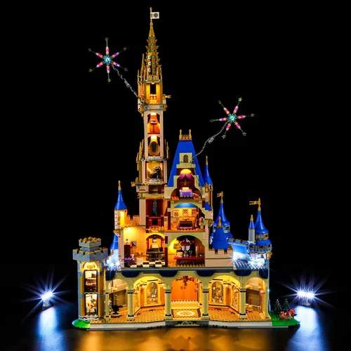 Vista 4 de BRIKSMAX Kit de iluminación LED para LEGO-43222 Disney Castle (versión de control remoto), compatible con el modelo de bloques de construcción