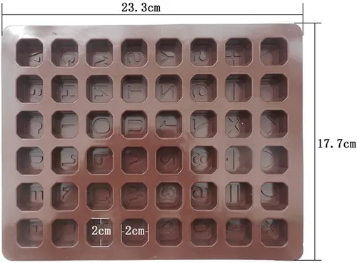 Vista 4 de 48 Estrellas Carta Manual Diy Silicona Chocolate Molde Bandeja de Hielo Moldes de Jabón Hecho a Mano Digital