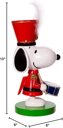 Vista 9 de Snoopy The Drummer Cascanueces de 10 pulgadas