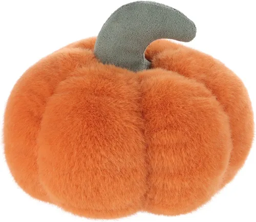 Vista 6 de Apricot Lamb Juguetes de verduras, peluches de calabaza fresca, animal de peluche suave, perfecto para niños (calabaza naranja, 4.5 pulgadas)