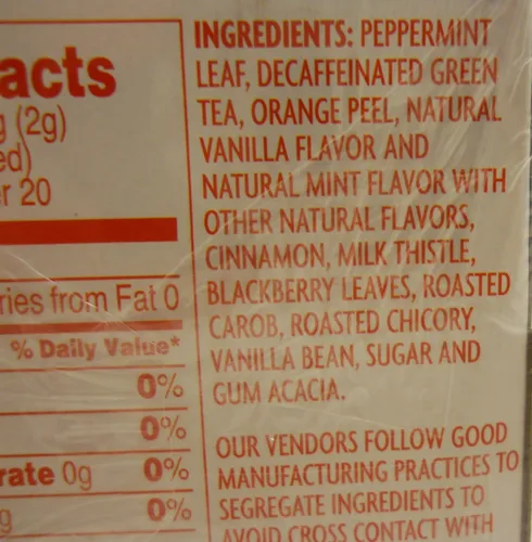 Vista 2 de Trader Joes - Té verde de bastón de caramelo descafeinado 20 bolsitas de té, un favorito navideño con sabores de menta, vainilla y canela