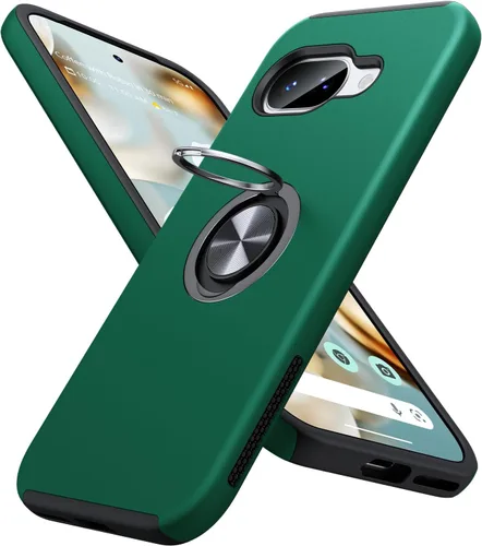 Vista 49 de JAME Funda delgada para Google Pixel 7 Pro, soporte de anillo a prueba de Azul