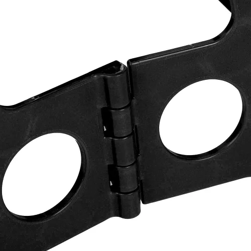 Vista 8 de Taburete de plástico Taburete plegable portátil para pesca de senderismo interior (negro)