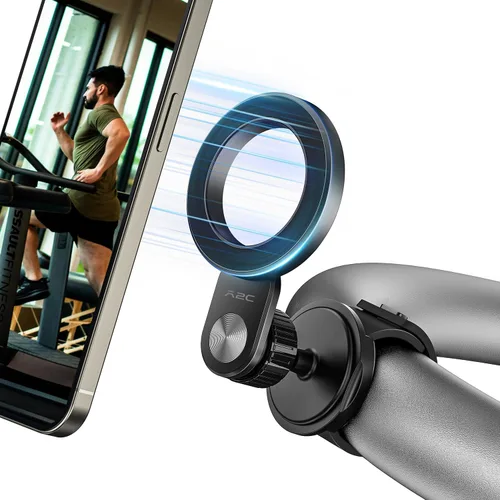 Vista 9 de A2C Soporte de teléfono para bicicleta Peloton, soporte de teléfono para cochecito con imanes fuertes, correa ajustable para carrito de compras