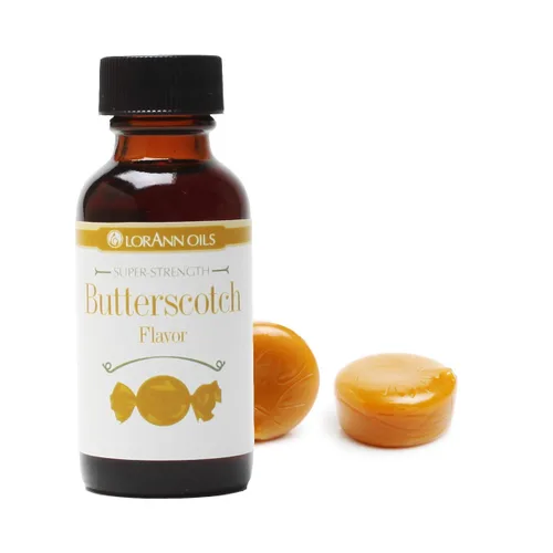 Vista 2 de LorAnn Butterscotch Sabor súper fuerte, botella de 1 onza