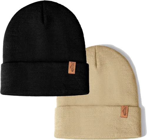Vista 28 de Rajputana 1 y 2 Packs Gorro de invierno unisex de punto para hombre y mujer 2-Camuflaje