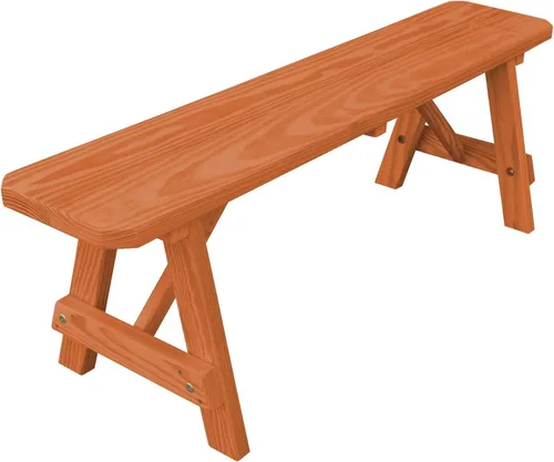 Vista 63 de Furniture Barn USA Pine - Banco tradicional de 2 pies, color negro