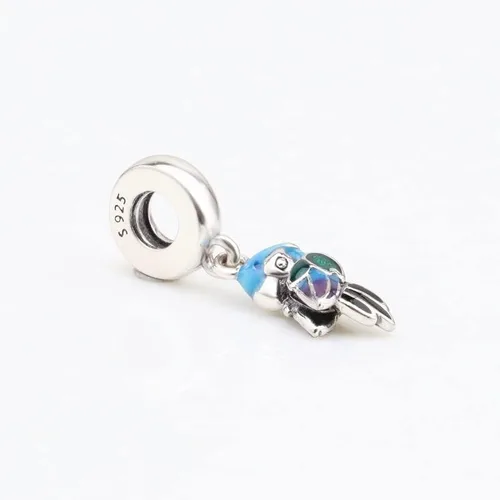 Vista 6 de 925 Sterling Silver Charms for Bracelets and Necklaces Flower Mouse Heart Travel Beads Family Tree Charms Jewelry Gift for Women Girls