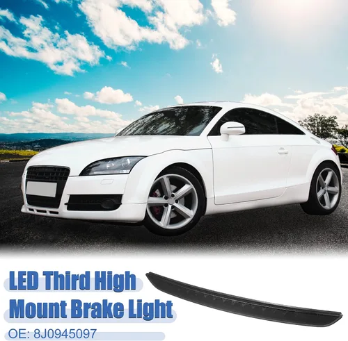Vista 2 de X AUTOHAUX Alto nivel tercer freno trasero luz de freno 8J0945097 para Audi TT 2.0L A/T Quattro Base Convertible 2009-2011 2014-2015 Negro