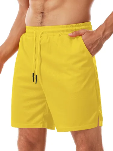 Vista 36 de Aolesy Pantalones cortos de gimnasio para hombre con forro de 5, 7, 9 pulgadas, ligeros, pantalones cortos de malla para entrenamiento, atléticos
