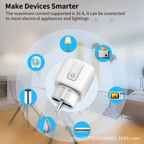 Vista 3 de Enchufe Inteligente Homekit funciona con Homekit, Control de Voz Siri, Función de Temporizador, EU, 16A