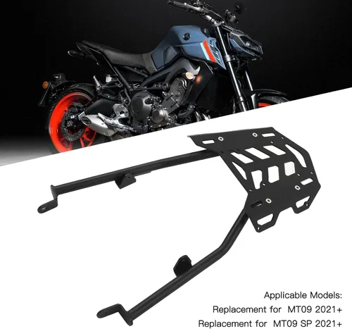 Vista 4 de Estante para maletero de motocicleta, portaequipajes para motocicleta, agujero hueco trasero, repuesto para portaequipajes MT09 2021