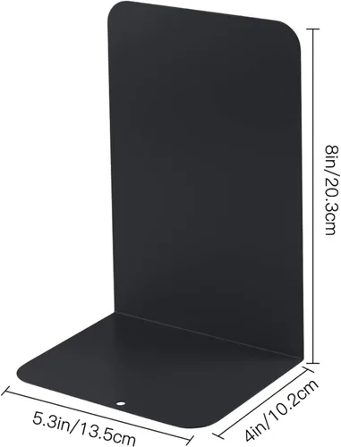 Vista 2 de Honagu Sujetalibros para estantes, hogar, oficina, tapón de metal para libros, soportes de metal para sujetalibros, sujetalibros decorativos