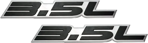 Vista 2 de Placa de identificación con emblema de aluminio real en relieve negro sobre plata altamente pulida, compatible con Dodge Chrysler, Ford Pontiac