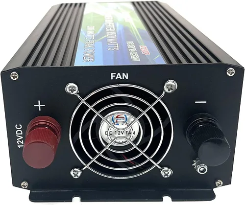 Vista 7 de Inversor de corriente de onda sinusoidal pura de 1500 W con medidor LED, enchufes de CA duales, cables de batería de alta resistencia, ideal