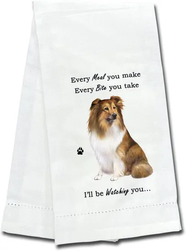 Vista 6 de E&S Imports Toalla de cocina de perro ganadero australiano Toalla de perro de ganado australiano