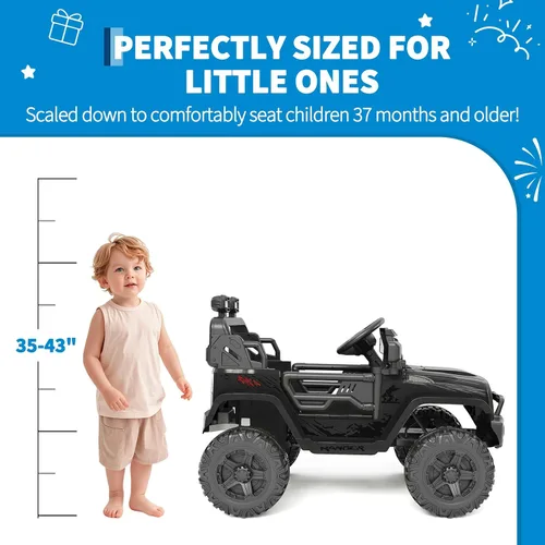 Vista 2 de Hetoy Juguetes para niños, vehículos eléctricos para niños, automóvil eléctrico para niños, automóvil eléctrico para niños, automóvil de 12 V