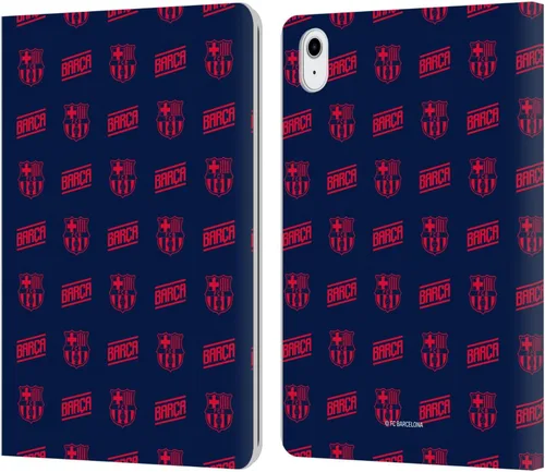 Vista 8 de Head Case Designs Funda de piel con licencia oficial del FC Barcelona Barca Crest Graphics para Apple iPad Air 2020/2022