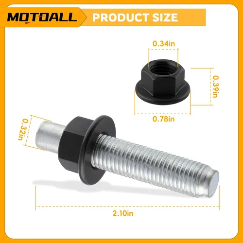 Vista 3 de MOTOALL Kit de tuercas y pernos de escape 902370029 compatible con Subaru Legacy Impreza Forester 800910550