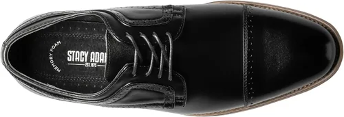 Vista 4 de STACY ADAMS Zapatos Oxford con cordones y puntera para hombre Dickinson Negro