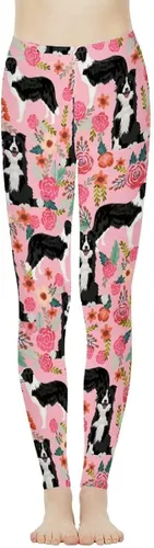 Vista 2 de FOR U DESIGNS Leggings capri de malla para mujer, leggings de yoga