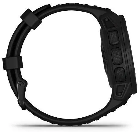 Vista 4 de Garmin Instinct Tactical robusto reloj GPS características específicas tácticas construido según el estándar militar 810G de EE UU para resistencia
