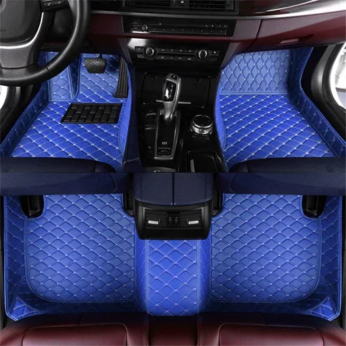 Vista 5 de Alfombrillas de cuero de protección personalizadas para todo tipo de clima, aptas para automóviles, sedán, SUV, automóvil deportivo, tapete Negro