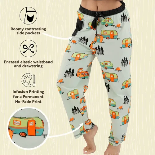 Vista 5 de Lazy One Pajamas for Women, Cute Pajama Pants and Top Separates