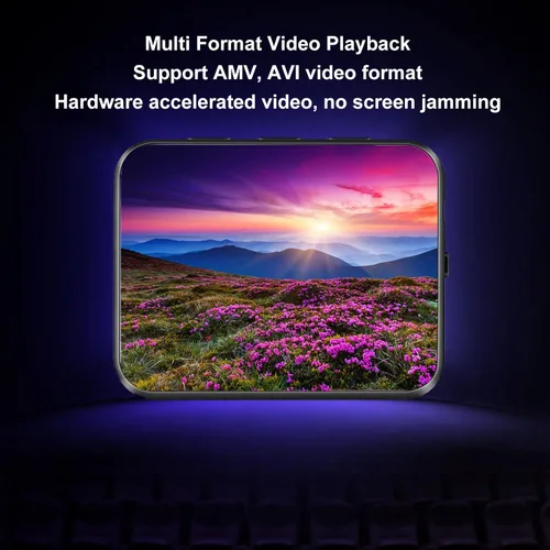 Vista 8 de Reproductor MP3 8G con Bluetooth, reproductor MP3 de 1.8 pulgadas con podómetro y altavoz, reproductor de música digital de alta fidelidad portátil