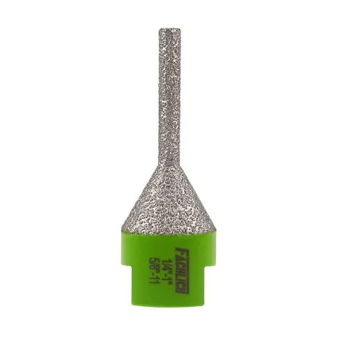 Vista 26 de Broca de fresado de biselado de diamante - Broca de cono de azulejos Biselado 4/5" vástago hexagonal 20MM Granito Agujeros de ampliación de mármol