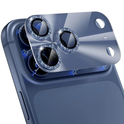 Vista 30 de Choiche - Protector de lente de cámara para iPhone 16 Pro/iPhone 16 Pro Max Full Camera Cover with 9H Tempered Glass Lens Screen Protector Metal