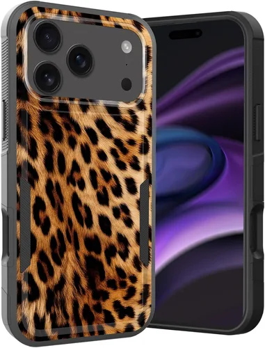 Vista 169 de Funda para iPhone Air, doble capa híbrida resistente resistente a prueba de golpes de policarbonato duro + funda protectora de silicona suave