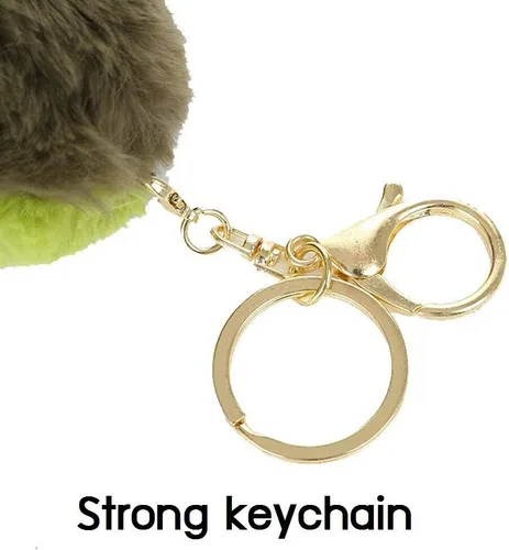 Vista 4 de Bonito llavero de peluche de aguacate llavero de cosas de 6 pulgadas