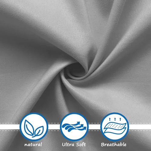 Vista 2 de Juego de 4 sábanas ajustables de moisés para bebé niño y niña, juego de sábanas universales de microfibra suave para colchón rectangular ovalado