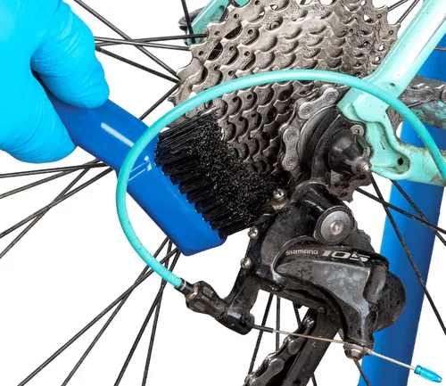 Vista 5 de ParkTool Tool Park GSC-4 Cepillo de Limpieza para Casete, Azul herramientas de limpieza de bicicletas