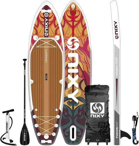 Vista 7 de NIXY Newport - Tabla de remo inflable de 10 pies 6 pulgadas, SUP de alto rendimiento, duradero y ligero para todos los niveles de habilidad