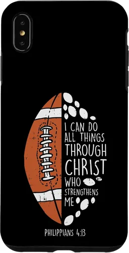 Vista 11 de Funda de regalo para iPhone 16 American Football I can do things Bible God Jesus