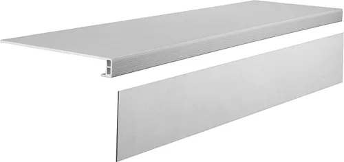Vista 7 de Lucida Surfaces Combo de peldaños y contrahuellas de vinilo de lujo Cubierta de peldaños para escaleras con aspecto de madera y contrahuellas